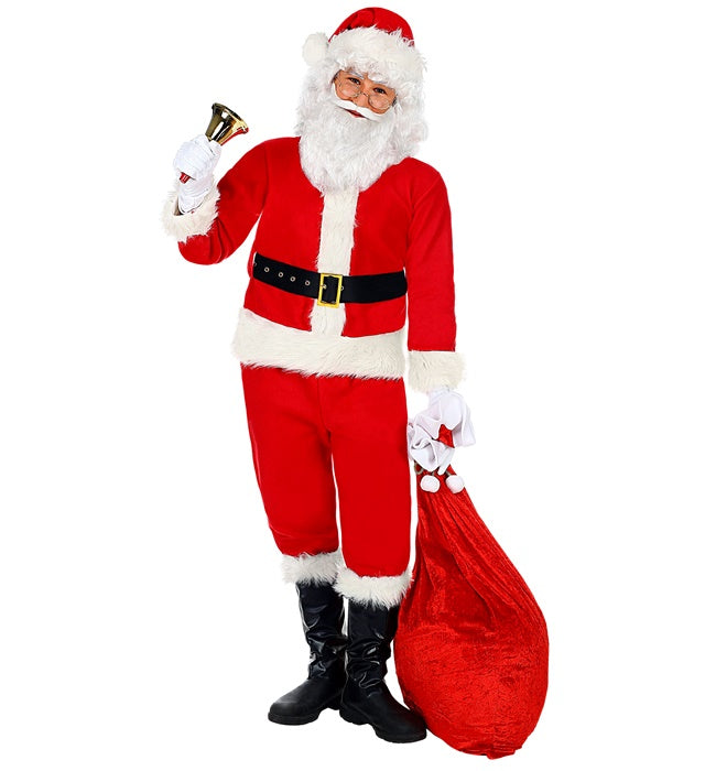 SANTA CLAUS" (JACKET, PANTS, BELT, BOOT COVERS, HAT, GLOVES)