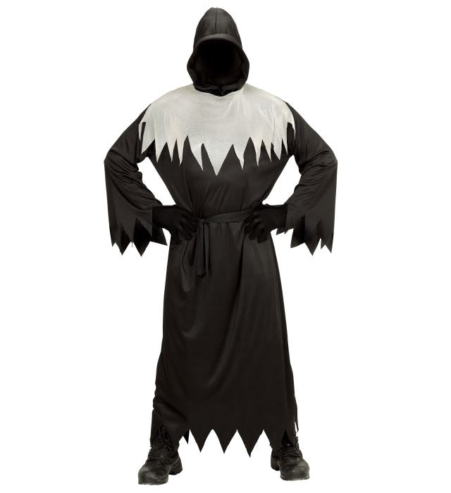 GHOUL" (HOODED ROBE WITH INVISIBLE FACE MASK, BELT)