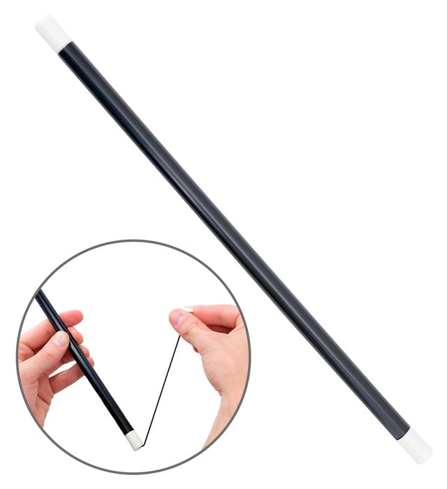 "MAGIC TRICK WAND WITH REMOVABLE CAPS  & STRAND INSIDE" 33 cm - for children & adults ((Costumes Women))