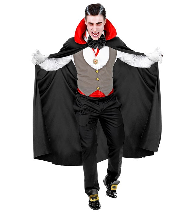 VAMPIRE" (VEST, CUMMERBUND, BOW TIE, NECKLACE WITH MEDALLION, GLOVES, CAPE)