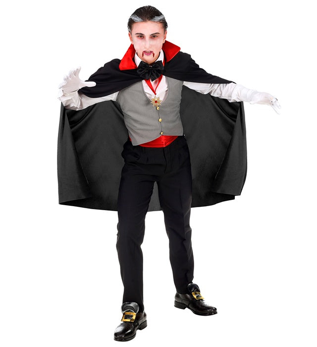 VAMPIRE" (VEST, CUMMERBUND, BOW TIE, NECKLACE WITH MEDALLION, GLOVES, CAPE)