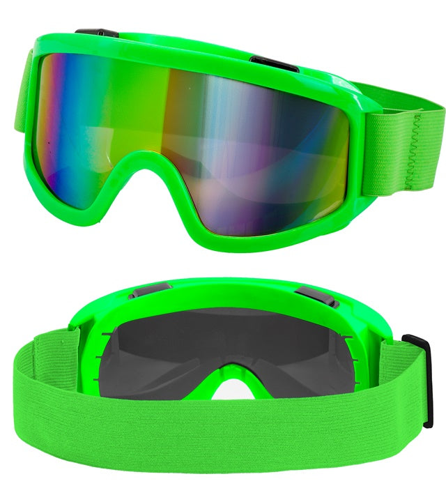 "GOGGLES APRÈS-SKI WINTER PARTY FESTIVAL NEON GREEN" ((Costumes Women))