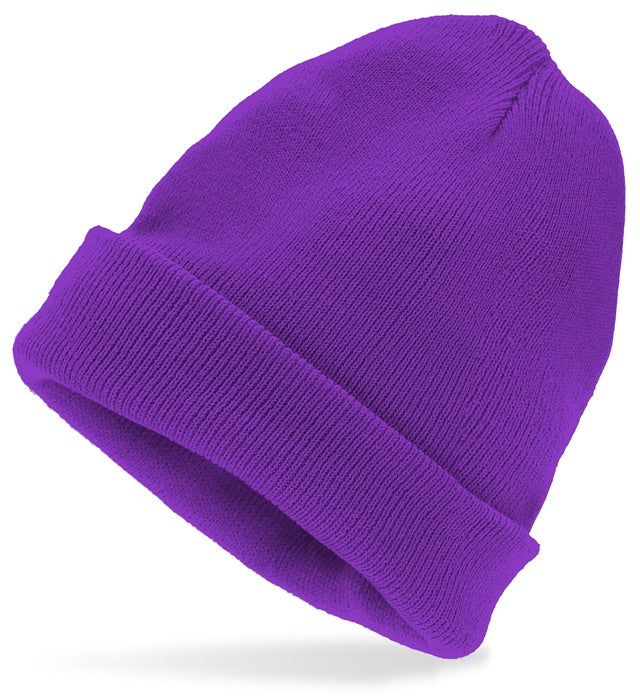 "HAT BEANIE PURPLE" wool look ((Accessories Hats))