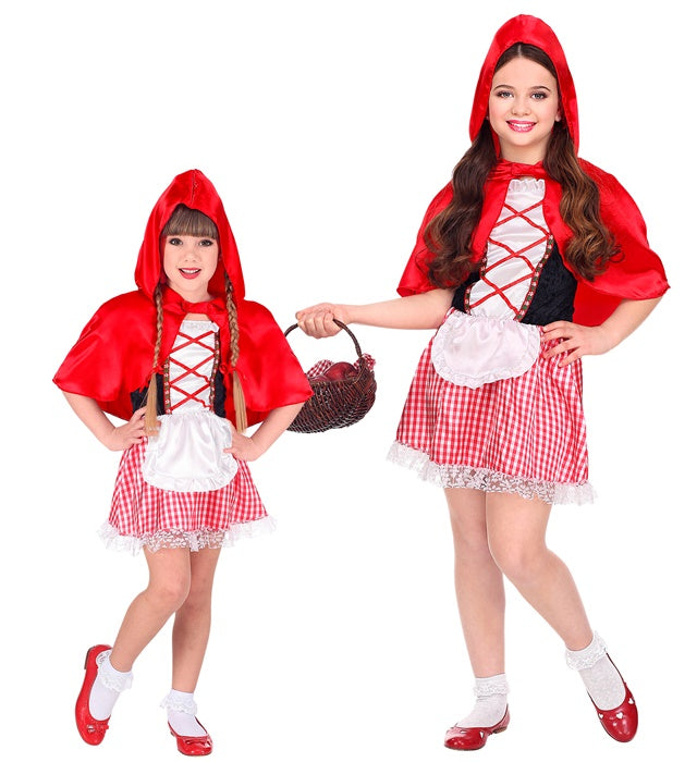 RED CAPELET" (DRESS, HOODED CAPELET)
