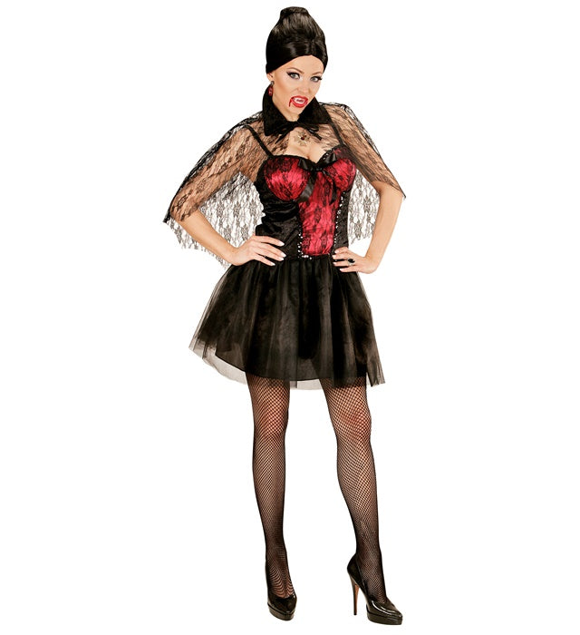 VAMPIRESS" (DRESS WITH CAPELET)