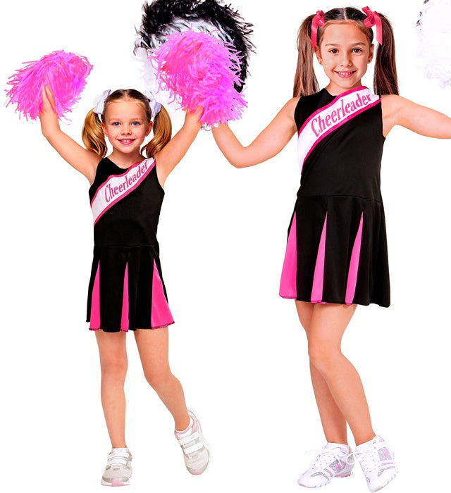BLACK/PINK CHEERLEADER" (DRESS)