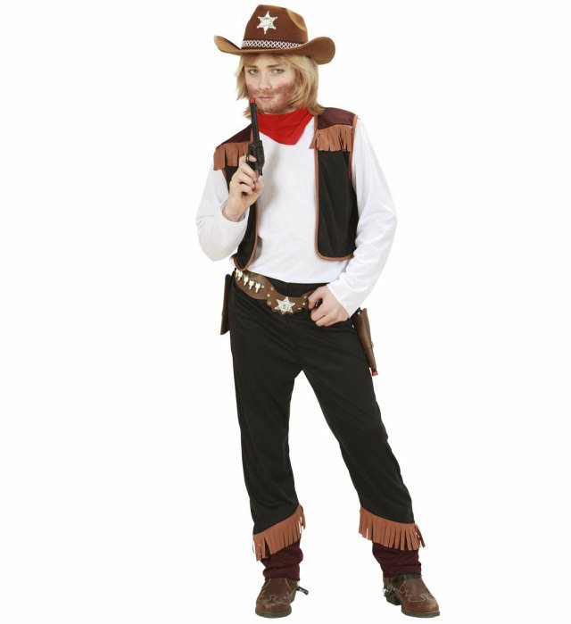 "COWBOY" (shirt with vest, pants, bandana) ((Costumes Kids))