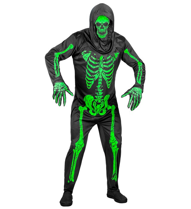 NEON SKELETON" (OVERALLS, GLOVES, MASK)
