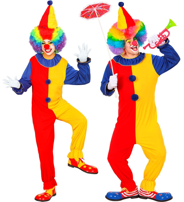 CLOWN" (OVERALLS, HAT)