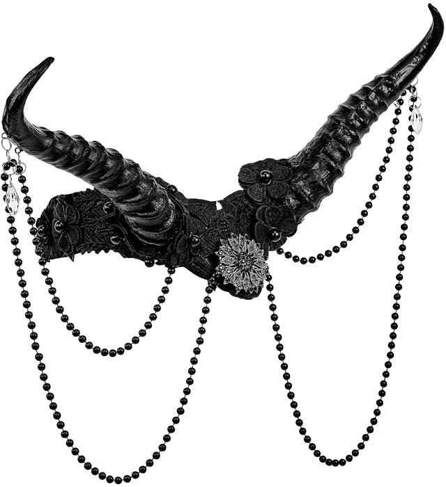 "HEADPIECE HORNS BLACK" ((Accessories Hats))