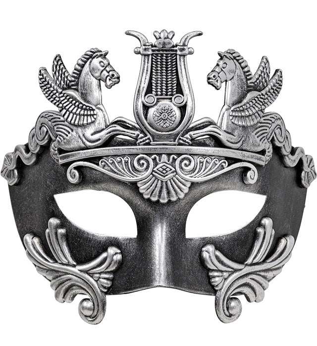 "EYEMASK GREEK ROMAN SILVER" ((Costumes Men))