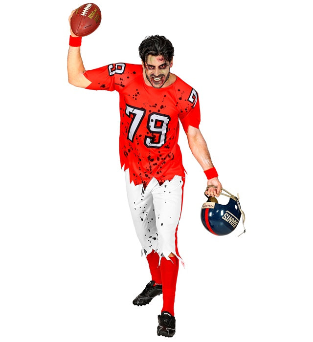 ZOMBIE AMERICAN FOOTBALL PLAYER" (STUFFED T-SHIRT, PANTS)