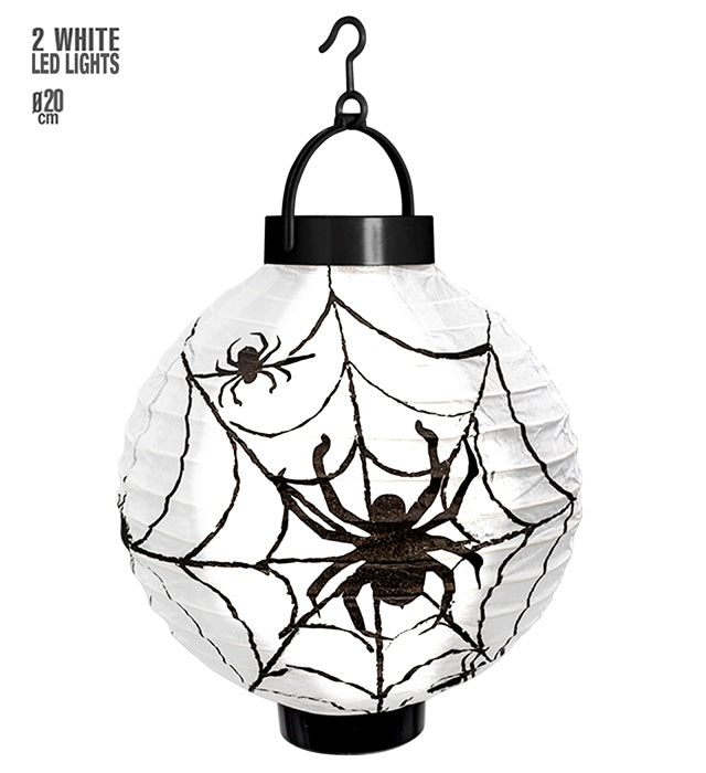 LED LIGHT SPIDERWEB LANTERN  - 20 CM (unisex)