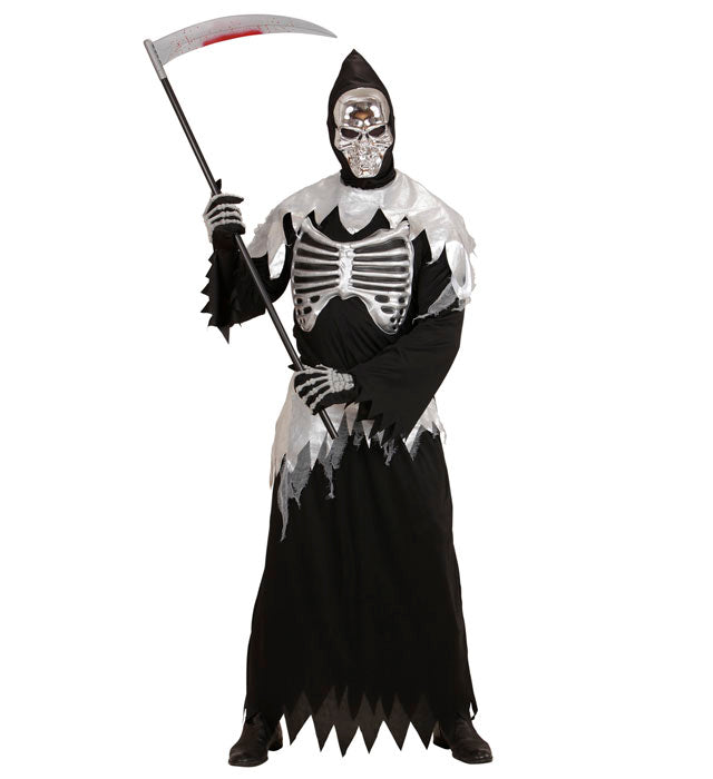GRIM REAPER" (ROBE WITH RIB CAGE, BELT, HOODED MASK)