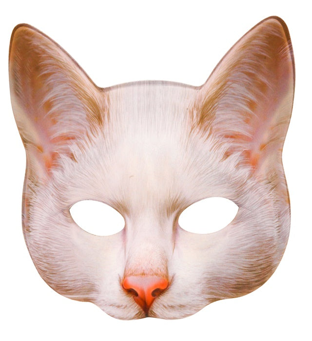 "CAT CHINLESS FABRIC MASK" ((Costumes Women))