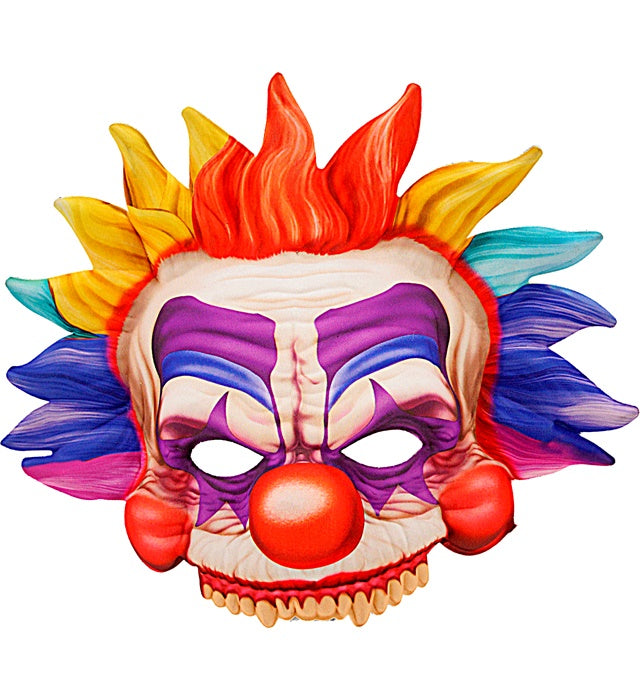 "KILLER CLOWN CHINLESS FABRIC MASK" ((Costumes Unisex))