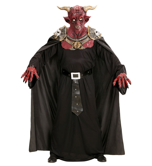 INFERNO WARRIOR DEVIL MASK WITH ARMOUR & CAPE