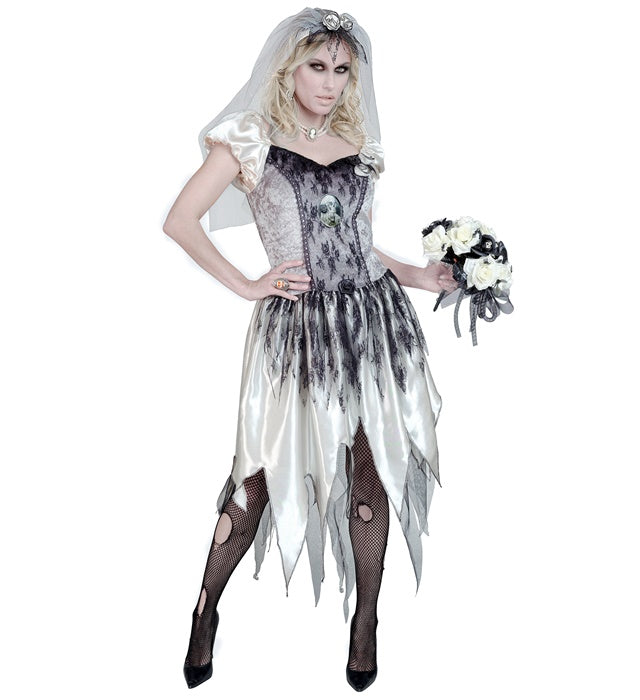 GHOSTLY BRIDE" (DRESS, BRIDAL VEIL)