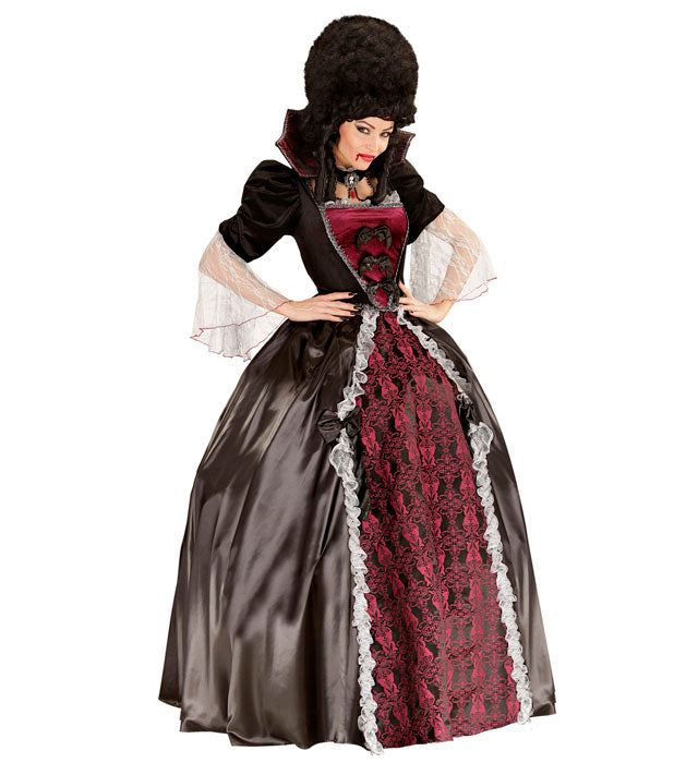 VAMPIRESS" (DRESS, PETTICOAT, COLLAR WITH CAMEO)