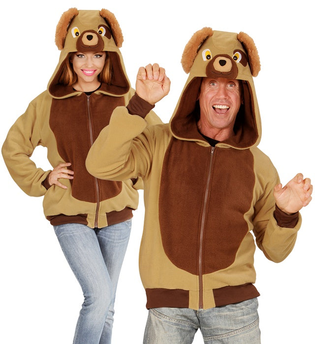 DOG" (HOODED FLEECE JACKET)