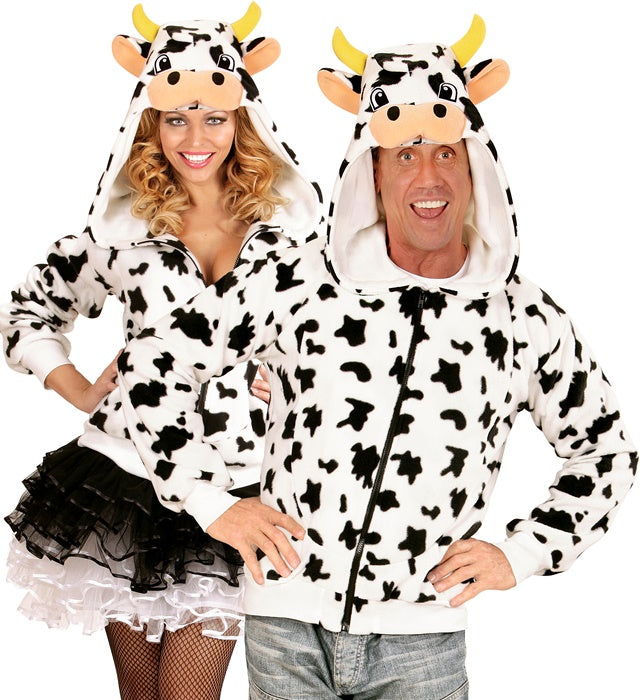 COW" (HOODED FLEECE JACKET)