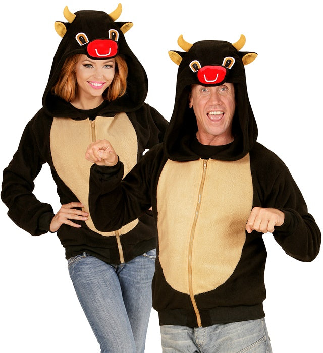 BULL" (HOODED FLEECE JACKET)