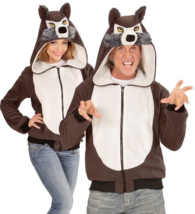 WOLF" (HOODED FLEECE JACKET)