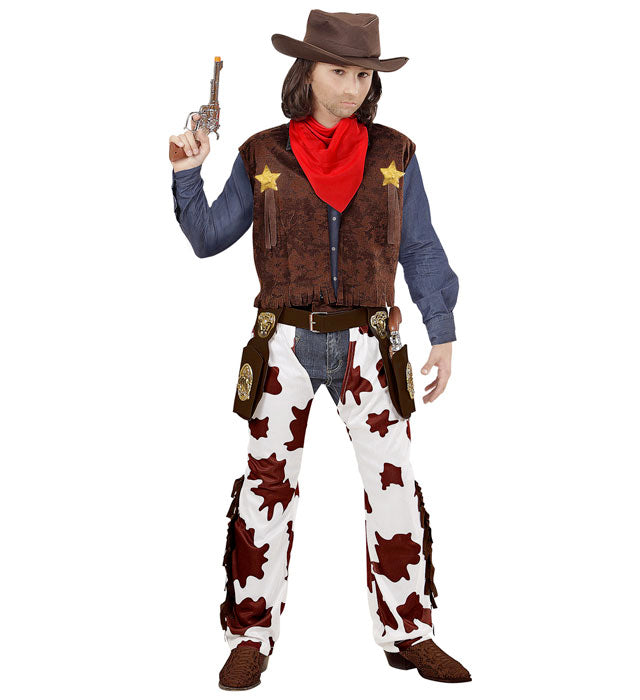 COWBOY" (VEST, CHAPS, HAT, BANDANA)