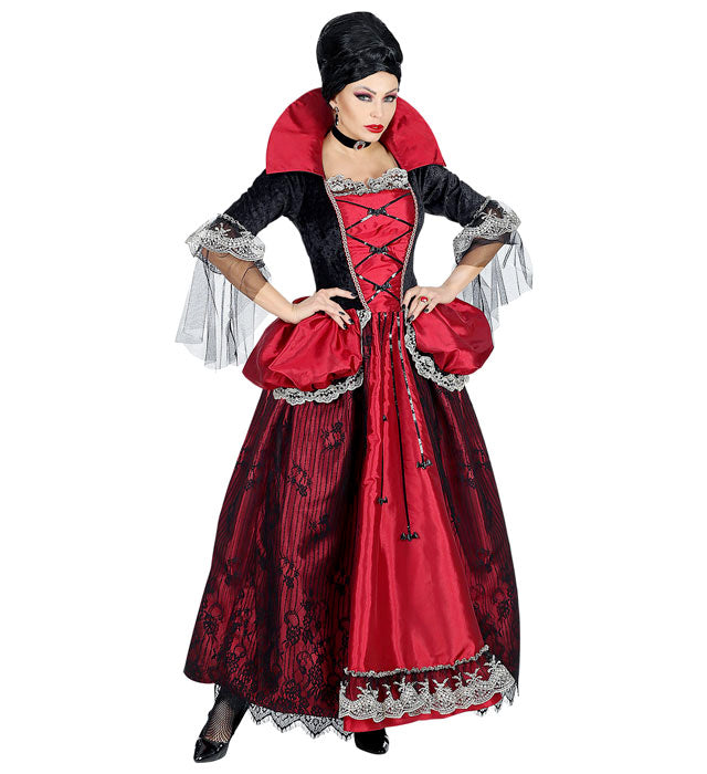 VAMPIRESS" (DRESS WITH CRINOLINE UNDERSKIRT, CHOKER)