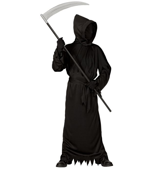 REAPER" (HOODED ROBE WITH INVISIBLE FACE MASK, BELT)