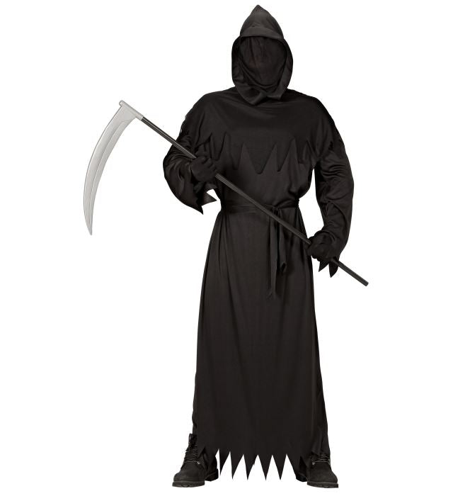 REAPER" (HOODED ROBE WITH INVISIBLE FACE MASK, BELT)