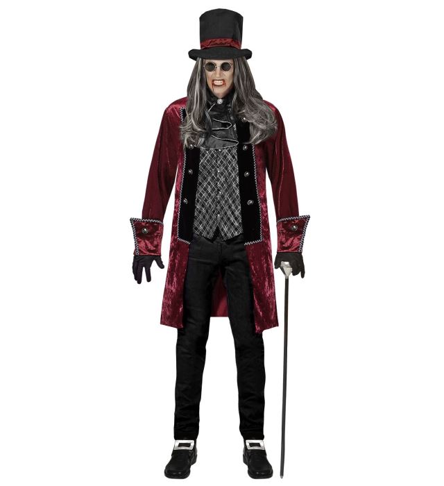 VICTORIAN VAMPIRE" (JACKET WITH VEST, JABOT, GLOVES, HAT)