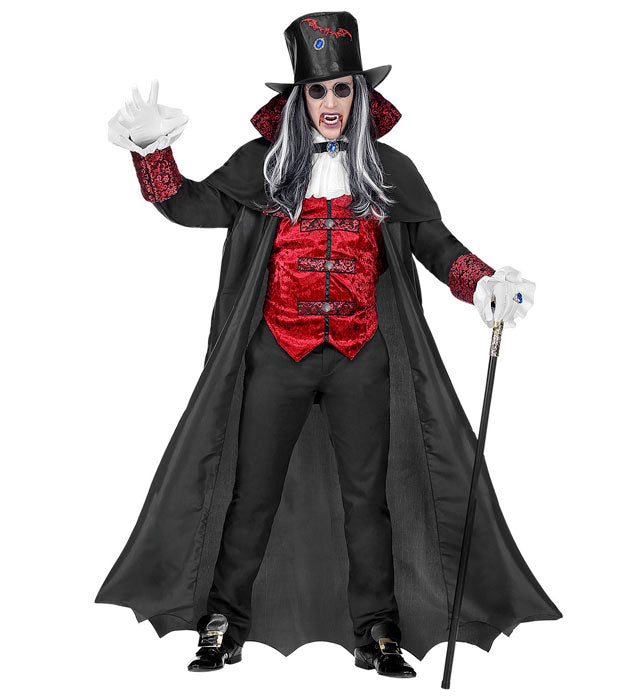 VAMPIRE LORD" (LONG COAT WITH VEST AND JABOT, TOP HAT)