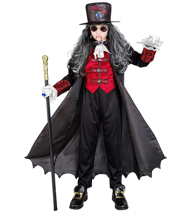 VAMPIRE LORD" (LONG COAT WITH VEST AND JABOT, TOP HAT)