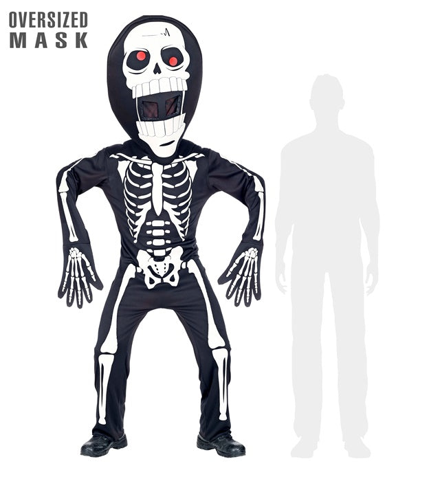 SKELETON" (OVERALLS, OVERSIZED MASK)