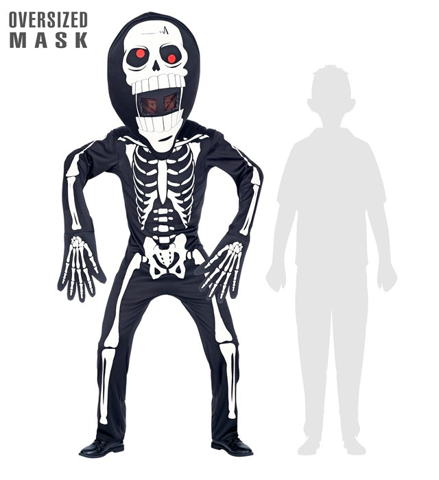 SKELETON" (OVERALLS, OVERSIZED MASK)