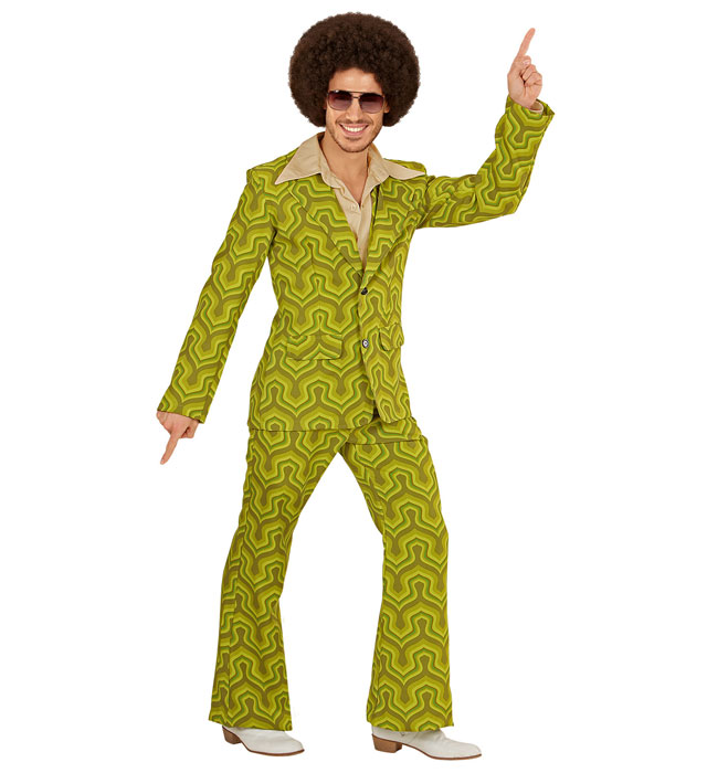 THE 70S GROOVY STYLE - WALLPAPER CIRCLES" (JACKET, PANTS)