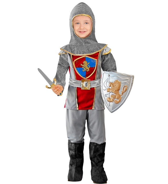 MEDIEVAL KNIGHT" (COAT WITH BELT, HOOD, PANTS, BOOT COVERS)