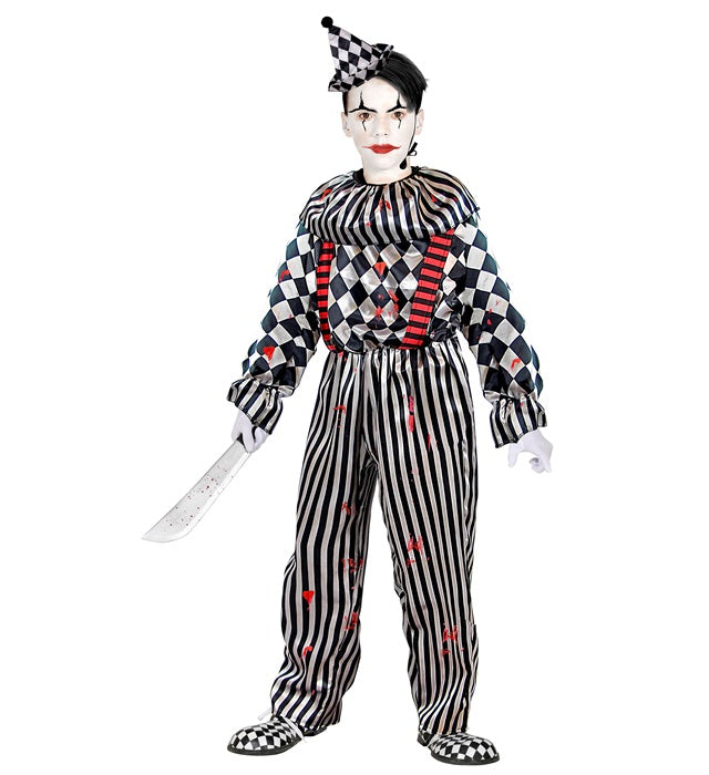 VINTAGE CLOWN" (JUMPSUIT WITH RUFF AND BRACES, HEADPIECE)