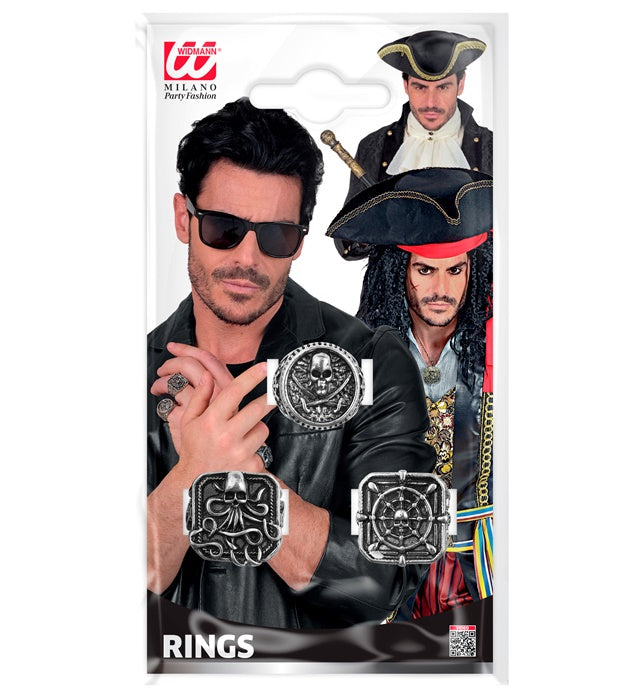 RINGS PIRATE ASSORTMENT 3 STYLES