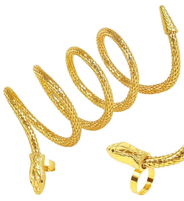 FINGER BRACELET SNAKE GOLD