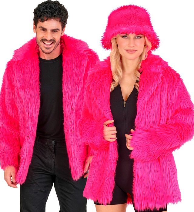 NEON PINK PLUSH JACKET