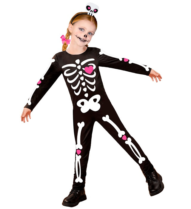 SKELETON" (JUMPSUIT, BOW HEADBAND)