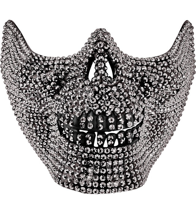 FACE MASK SKULL STRASS