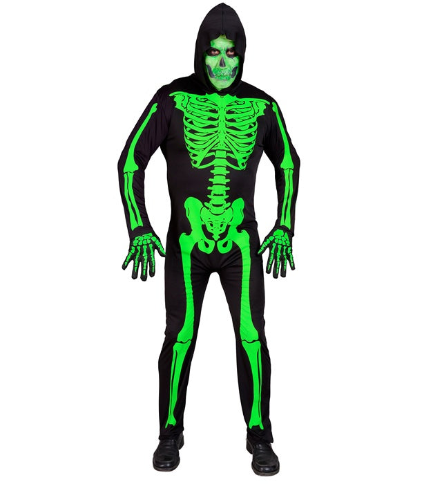 GREEN SKELETON" (HOODED JUMPSUIT)