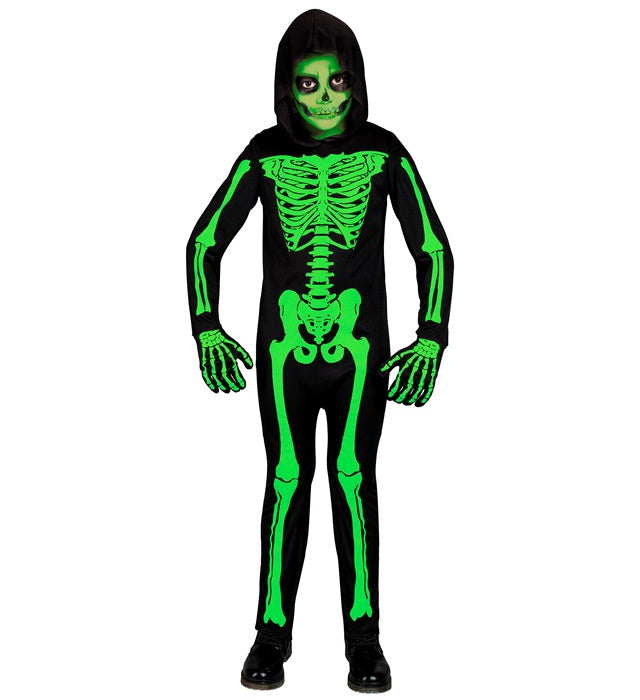 GREEN SKELETON" (HOODED JUMPSUIT)