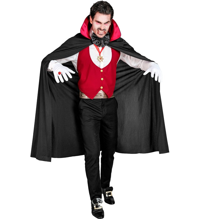 VAMPIRE" (VEST, CUMMERBUND, BOW TIE, NECKLACE WITH MEDALLION, GLOVES, CAPE)