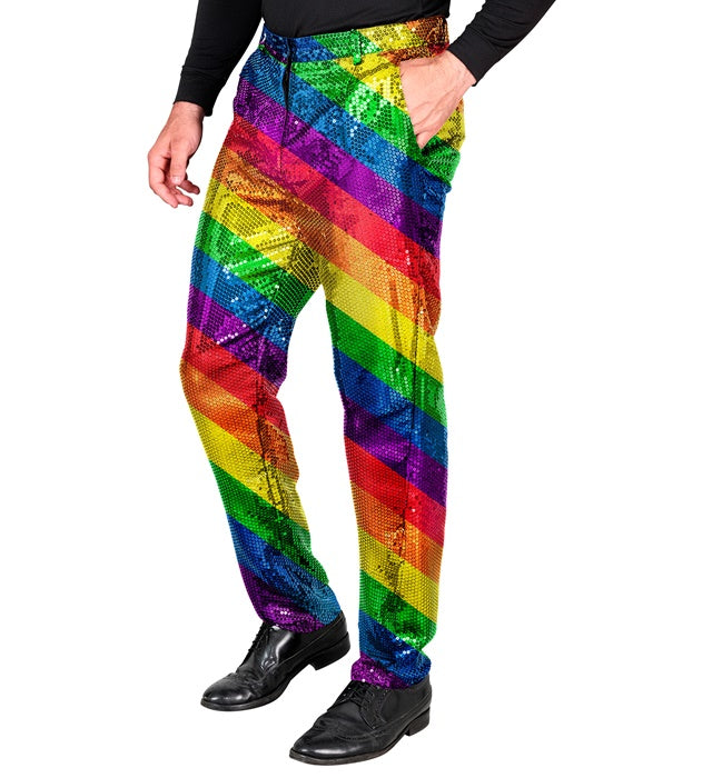 PARTY FASHION PANTS" (RAINBOW SEQUIN PANTS)