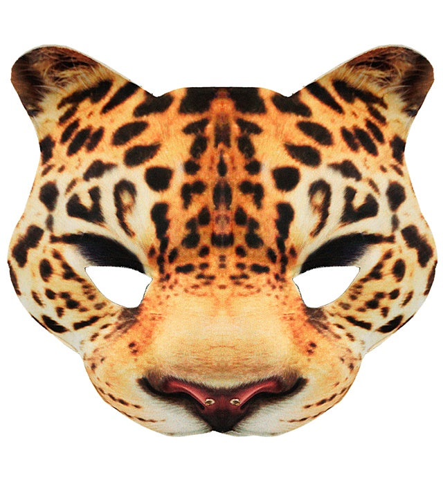 CHINLESS LEOPARD MASK" IN FABRIC