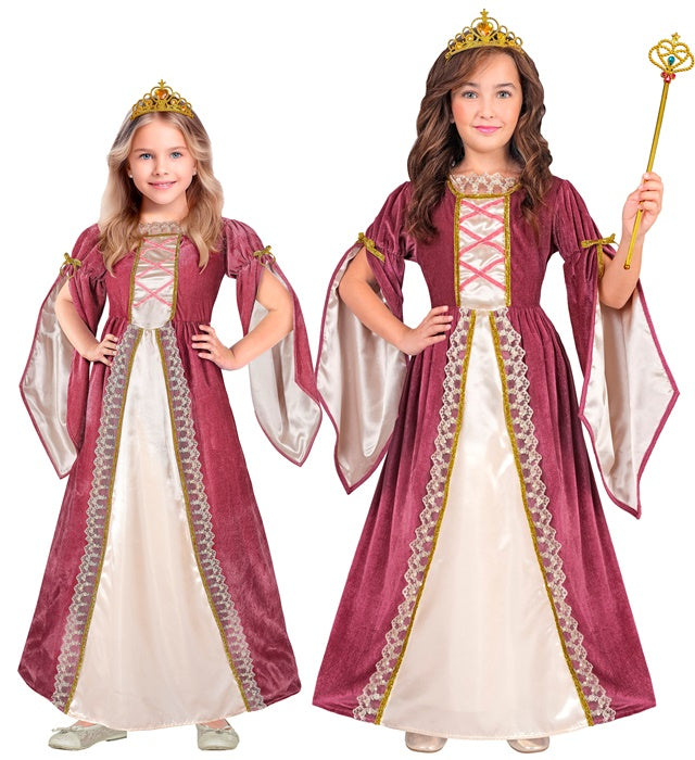 MEDIEVAL PRINCESS" (DRESS WITH PETTICOAT, CROWN)